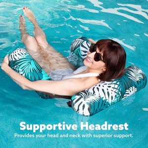 Flotadores inflables de PVC personalizados para adultos, silla flotante resistente, para verano, playa, lago, fiestas, piscina - Product Image 1