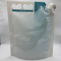 Pochettes souples personnalisées de 3,78 L (1 gallon) avec bec verseur d'angle pour savon liquide, détergent, shampoing, jus et eau minérale