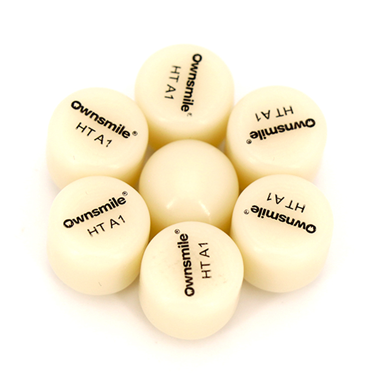 Зубные литийдисиликатные слитки для передних коронок Ownsmile HT A1 e.max