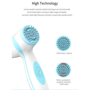 แปรงปั่นหน้าความงามการดูแลส่วนบุคคลแปรงบํารุงผิวหน้าไฟฟ้ากันน้ําซิลิโคนแปรงทําความสะอาดใบหน้านวด - Product Image 3