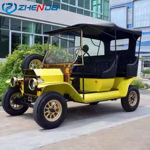 New Style Yellow Retro Fashion Electric Classic Car/Luxury supporto di alta qualità 2 anni di garanzia Golf Car Classic Car