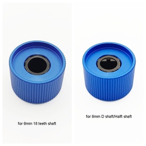 Nhiều Màu sắc Anodized nhôm 6mm teeht D trục chiết Encoder Bàn Phím xoay núm điều khiển 18mm - Product Image 5