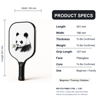 Vente en gros de raquettes de pickleball en fibre de verre pour le loisir, OEM ODM pour les détaillants de cadeaux, certification USA Pickleball disponible