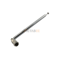 Antenne télescopique pour émetteur FM 88-108 MHz, radio de diffusion 88-108 MHz, usage domestique, 75 ohms