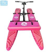 Vélo aquatique gonflable à plateau plat pour 1 personne, cadre en aluminium avec plateforme flottante avant, vitesse pour la mer, pliable, de Chine, Lumark