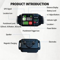 Valla Inalámbrica Invisible para Perros, de Plástico Recargable, con GPS, de Alta Precisión, Antiinterferencias e Impermeable, para Perros en Exteriores