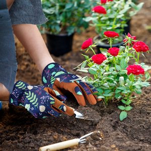 Gants <span class=keywords><strong>de</strong></span> jardinage confortables et imperméables <span class=keywords><strong>en</strong></span> cuir pour femmes, pour l'élagage des <span class=keywords><strong>fleurs</strong></span> <span class=keywords><strong>de</strong></span> rose, pour le travail et le jardinage. - Product Image 6