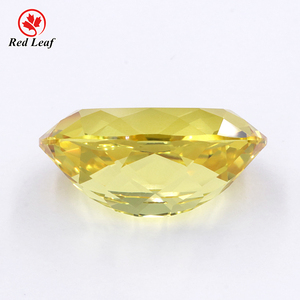 Redleaf đồ trang sức czochralski hình bầu dục cắt đá quý mỗi Carat giá màu vàng phòng thí nghiệm phát triển tổng hợp Ruby - Product Image 3