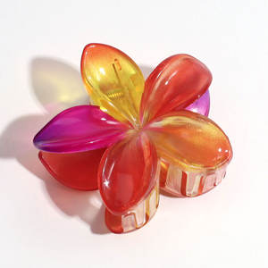 Accessoires capillaires nacrés du Nouvel An : Ensemble de barrettes à fleurs œuf, pince requin à fleurs gelée et pince à cheveux - Product Image 6