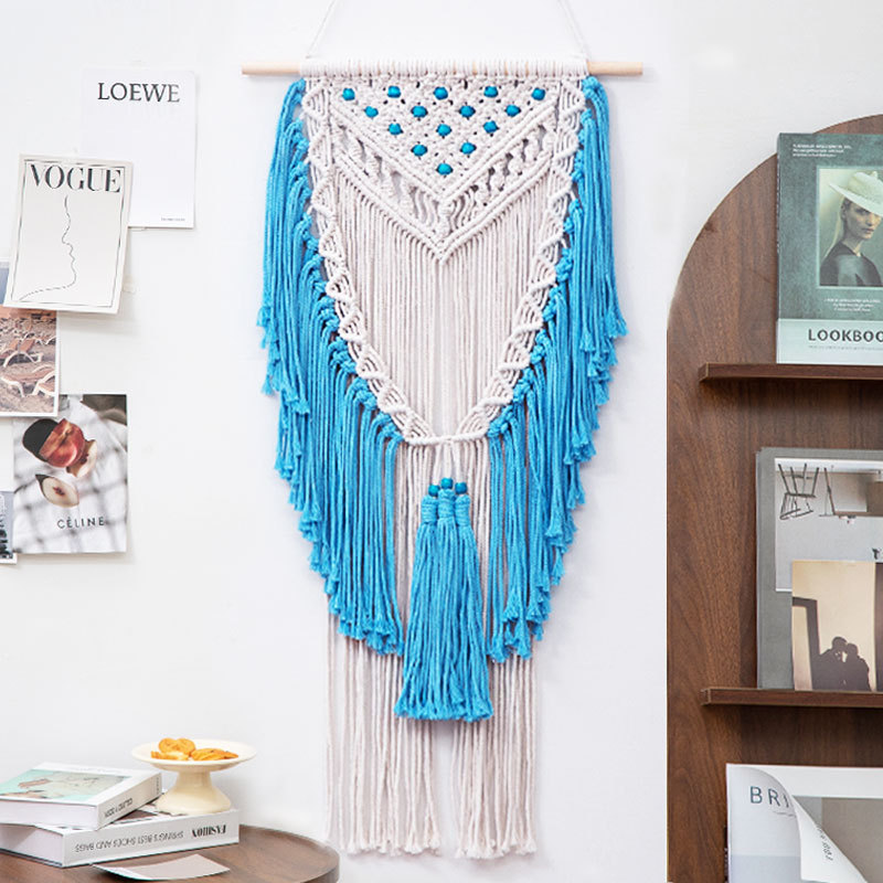Stile mediorientale-arazzo con nappe