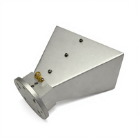 Antenne cornet directionnelle à gain élevé 1,6-12 GHz avec coque en aluminium CNC pour inspection EMC et calibration de signal micro-ondes