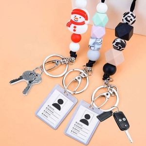 Badge d'identification personnalisé en perles de silicone pastel, cadeau pour infirmière, étudiant, professeur, cordon en perles de silicone - Product Image 4