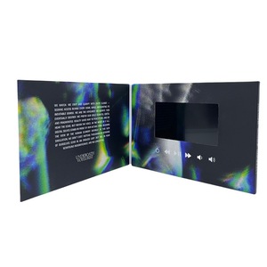 6.5 pouces Soft Shell HD E-carte de voeux Brochure d'affaires écran <span class=keywords><strong>LCD</strong></span> livre commémoratif pour lecteur vidéo cadeau - Product Image 1