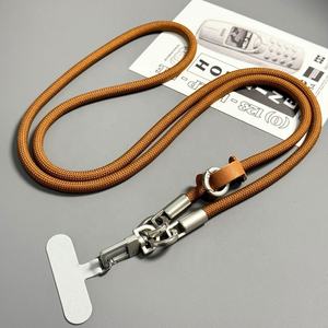 8mm nouvelle lanière argent Double boucle réglable poignet main bandoulière <span class=keywords><strong>cordon</strong></span> <span class=keywords><strong>accrocher</strong></span> téléphone portable épaule chaîne <span class=keywords><strong>clé</strong></span> corde - Product Image 1