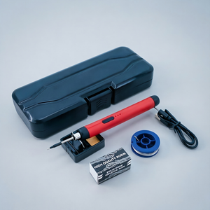 Fer à souder sans fil à affichage non numérique, batterie Li-ion 800 mAh, pack standard, rouge, portable, stylo de soudage électronique DIY - Product Image 1