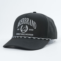 Chapeau de course de sport léger personnalisé OEM, chapeau perforé en corde à trou découpé au laser pour le cyclisme, chapeau de golf pour hommes casquettes de baseball chapeaux