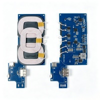 Transmisor de Carga Inalámbrica Qi de 15W con 3 Bobinas, Salida USB-A Tipo-C, PCBA, ODM, OEM, Tamaño Personalizado, Función para Soporte de Coche y Soporte de Teléfono
