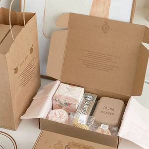 Scatole e Tubi Vintage in Carta Kraft Ecologica con Fessure |   Buste di Carta Ondulata Stampate Opache per Spedizioni |   Confezioni Regalo Carine per Baby Shower - Product Image 3