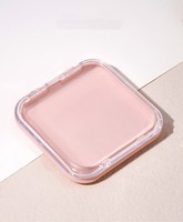 Boîte à bijoux en plastique rose transparente bricolage ongles à presser stockage affichage rond ongles en acrylique beauté ongles conseils boîte