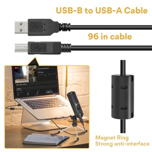 Micrófono USB Portátil MAONO <span class=keywords><strong>con</strong></span> Ganancia de Micrófono, Micrófono de Condensador <span class=keywords><strong>con</strong></span> Trípode para Grabación - Product Image 3