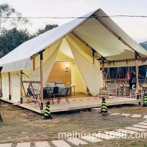 Wooden Luxury European Style <b>Tent</b> 6-8 Person Four-season Double Layer Waterproof Oxford Cloth One Bedroom Outdoor Camping <b>Tent</b> - Product Image 4