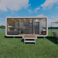 Vente en gros usine : Maison Capsule Apple prête à vivre, Cabine Apple préfabriquée à structure en acier pour projets de chambres panoramiques d'hôtels et de complexes hôteliers