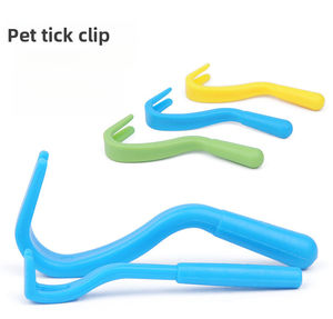 犬と猫のためのプロの3ピースペットグルーミングツールセットペットノミ除去ゴムとプラスチックノミ & ダニ除去櫛 - Product Image 4