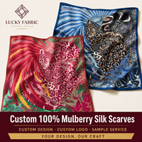 Élégant foulard en pure soie 90x90cm carré sergé double face à pois pour femme, idéal pour la personnalisation de sacs, prêt à l'exportation, emballage cadeau, fabricant