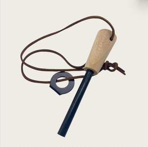 <span class=keywords><strong>Kit</strong></span> de démarrage de feu de survie en ferrocerium avec manche en bois percé - Product Image 6