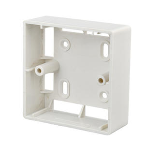 Boîtier de prise carrée blanc résidentiel certifié CE, encastré, en ABS, boîte de jonction en plastique - Product Image 2