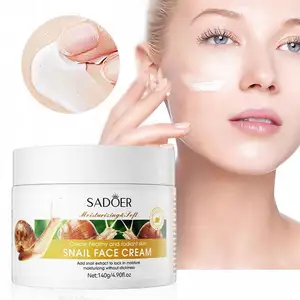 Sadoer Proveedor Etiqueta privada Arrugas faciales Antienvejecimiento Hidratante Caracol Colágeno Elastina Lady Cream