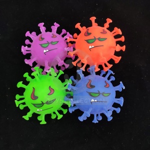 ของเล่นบีบคลายเครียดรูปไวรัส JO New TPR Unisex Relive Stress Evil Virus Shape Squeeze Grape Ball - Product Image 2