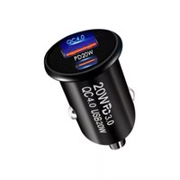 Chargeur de voiture 20W PD QC4.0 double port Charge rapide USB Type C Chargeur de voiture A + C Chargeur de voiture pour téléphone portable