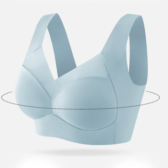 Comfortable Wireless Bralette Lingerie Seamless Tops Full Coverage Hide Back Fat Plus Size Bra for Women