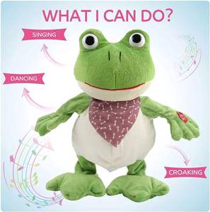 Giocattolo Interattivo Elettronico a Forma di Rana Parlante 2023, Peluche Musicale con Funzione di Conversazione, Imbottitura in Cotone PP - Product Image 6