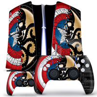Autocollant en vinyle PVC personnalisé pour la coque de la console de jeu PlayStation PS5 Slim P5 Pro Digital Edition et la manette
