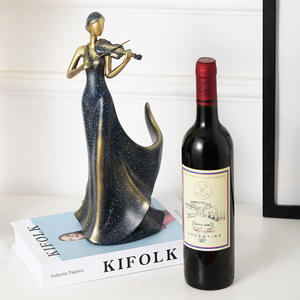 Porte-vin créatif en résine pour <span class=keywords><strong>violon</strong></span> pour salon Décoration de table artistique Porte-vin pour table à manger Meuble TV ou présentoir d'entrée - Product Image 4