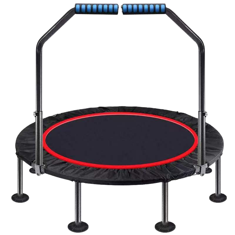 Мини-батут для фитнеса rebounder для детей и взрослых, Складной батут с регулируемой ручкой, Складной батут