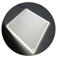 Plaque diffuseur de lumière LGP gravée de haute qualité, en acrylique transparent, pour LED industrielle, personnalisée, montée 90 80