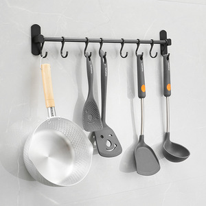 Toallero Saint Ruijia de Aluminio Espacial, Sin Perforaciones, Gancho Móvil, Accesorios de Baño, Capacidad de Carga de 5 kg - Product Image 1