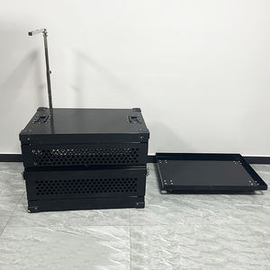 การขนส่งการบินที่กำหนดเองการเดินทางรถหนักสุนัขสุนัขกรงอลูมิเนียมสุนัขลัง - Product Image 6