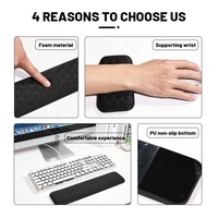 Tapis de souris de poignet en mousse à mémoire de forme pour ordinateur portable Tapis de souris de jeu Design ergonomique Ordinateur de bureau pour la maison et le bureau