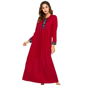Manni Dresses Đối Với Phụ Nữ Abaya Dubai Morocco Caftan Djellaba Robe Longue vetement Musulmane Femme Polyester OEM Dịch Vụ Người Lớn - Product Image 1