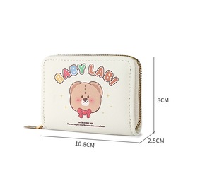 Nouveau <span class=keywords><strong>porte</strong></span>-cartes zippé pour femme, style mignon, avec plusieurs emplacements pour cartes, étui pour cartes d'identité et bancaires, <span class=keywords><strong>porte</strong></span>-<span class=keywords><strong>monnaie</strong></span> dessin animé avec fonction antivol et doublure en PU - Product Image 2