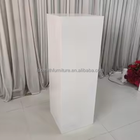 Décorations de mariage, socle pour gâteau, table, piédestal en métal blanc