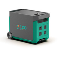 Generator Tenaga Surya Meco 3.6kWh Pro 3000W LiFePO4 Portabel dengan MPPT 8000 Siklus untuk Darurat Rumah, RV, Cadangan Off-Grid
