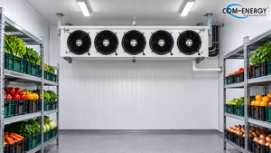 Évaporateur de chambre froide COMENERGY EA <span class=keywords><strong>41</strong></span> 255 4E, unité de refroidissement à air, espacement des ailettes de 4 mm, pièces d'échange thermique pour réfrigération haute température - Product Image 6