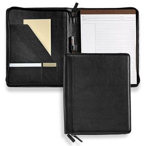 Porte-documents avec fermeture éclair personnalisé, organiseur de classeur, organiseur de carnet en similicuir, organiseur de carnet pour CV, motif d'affaires, comme un sac - Product Image 1