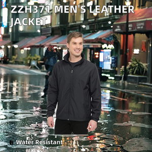 เสื้อแจ็คเก็ตซาฟารีผู้ชาย ผ้าแคนวาส สวมใส่สบายสำหรับฤดูหนาว ซิป คอจีน บริการ OEM - Product Image 2