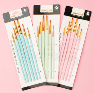 Gute Qualität Yougou Gouache Hand bemalte spitze 6 Sätze Linie Zeichenstift Nylon Malerei Kunst Acryl öl Pinsel Großhandel - Product Image 4